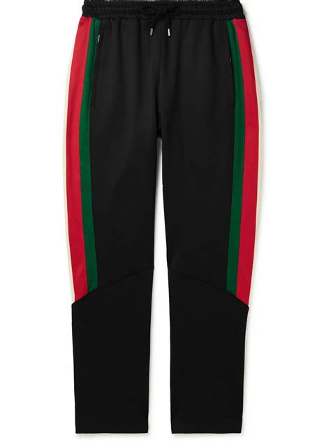 gucci stripe sweatpants|bootleg gucci sweatpants.